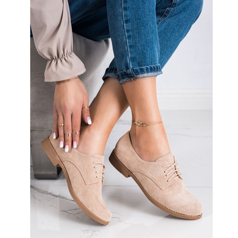 SHELOVET Scarpe classiche stringate beige 1