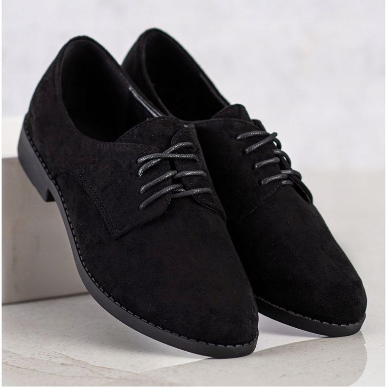SHELOVET Scarpe classiche stringate nero 2