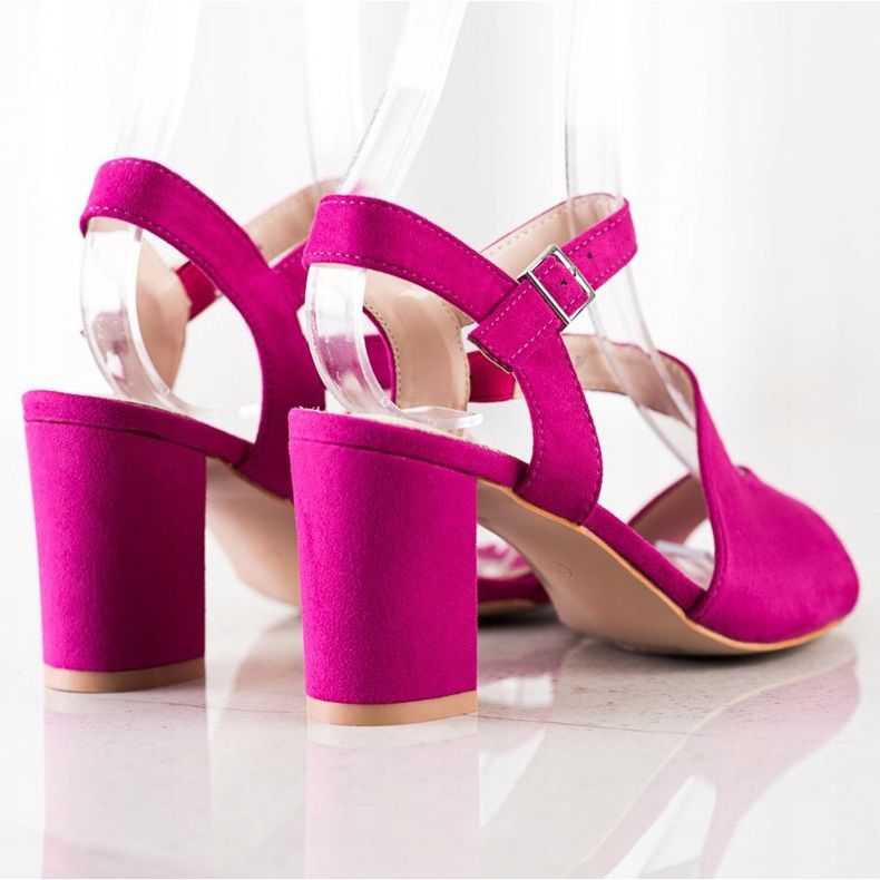 S. BARSKI Sandali alla moda con tacco alto di S.BARSKI rosa 1