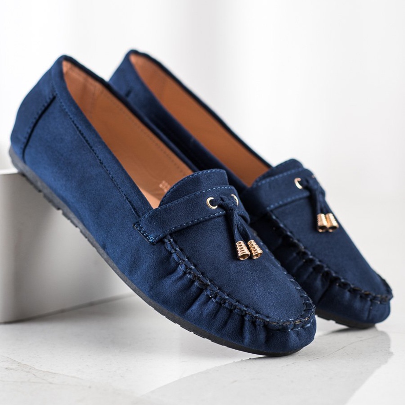 SHELOVET Mocassini casual blu navy 2