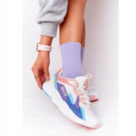 Scarpe Sportive Donna Memory Foam Big Star HH274809 Bianco-Rosa viola blu 1