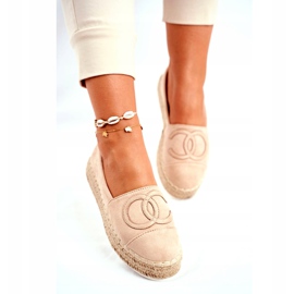 PS1 Espadrillas Da Donna Su Una Piattaforma Di Paglia Beige Febi 3