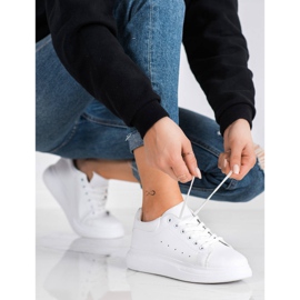 SHELOVET Sneakers bianche sulla piattaforma bianco 1