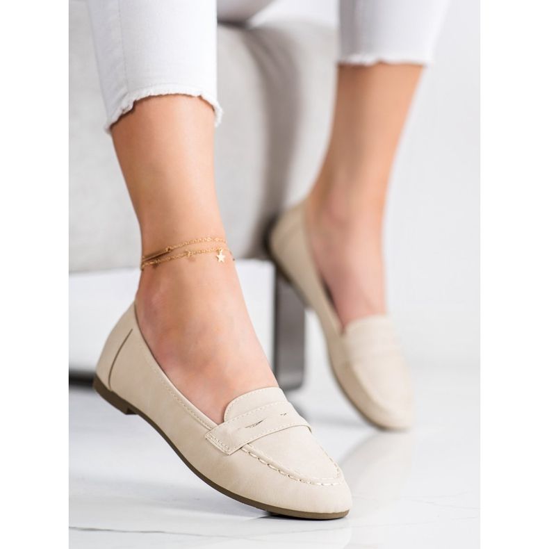 Nio Nio Mocassini Beige Con Ecopelle 1