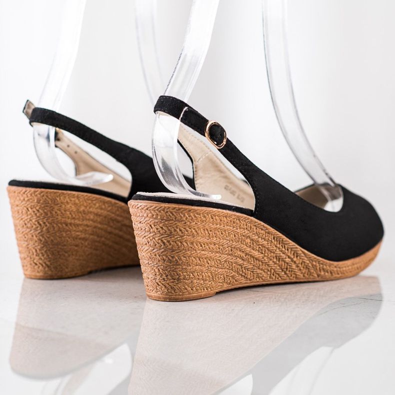 Goodin Sandali con zeppa casual nero 1