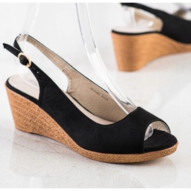 Goodin Sandali con zeppa casual nero 2