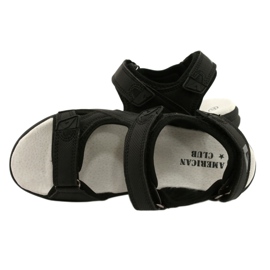 American Club Sandali Sportivi Inserto in Pelle HL09/21 Nero 3