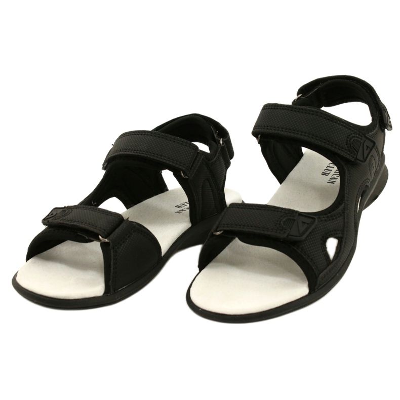 American Club Sandali Sportivi Inserto in Pelle HL09/21 Nero 1