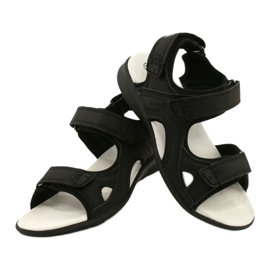 American Club Sandali Sportivi Inserto in Pelle HL09/21 Nero 4