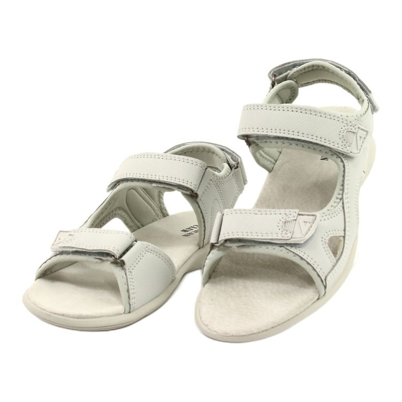 American Club Sandali Sportivi Inserto in Pelle HL09/21 Grigio Chiaro 1