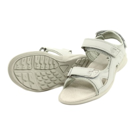 American Club Sandali Sportivi Inserto in Pelle HL09/21 Grigio Chiaro 2