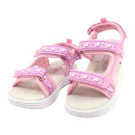 Sandali Rosa American Club RL39 Soletta In Pelle 2