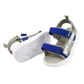 American Club Sandals Boys con insole in schiuma in velcro RL27/21 Gray grigio 2