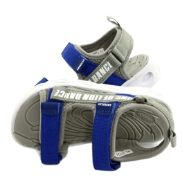 American Club Sandals Boys con insole in schiuma in velcro RL27/21 Gray grigio 3