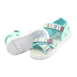 American Club Inserto in pelle sandali per bambini per il club americano in velcro rl44/21 colorato multicolore 2