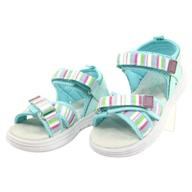 American Club Inserto in pelle sandali per bambini per il club americano in velcro rl44/21 colorato multicolore 1