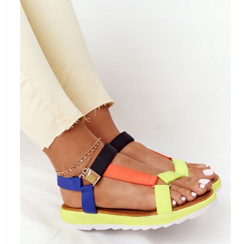 MSMG Sandali da donna su una suola in gomma multicolore Stranger 1