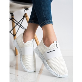 SHELOVET Sneakers Slip-on Con Rete bianca 1