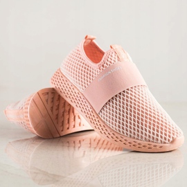 SHELOVET Sneakers Slip-on Con Rete rosa 1
