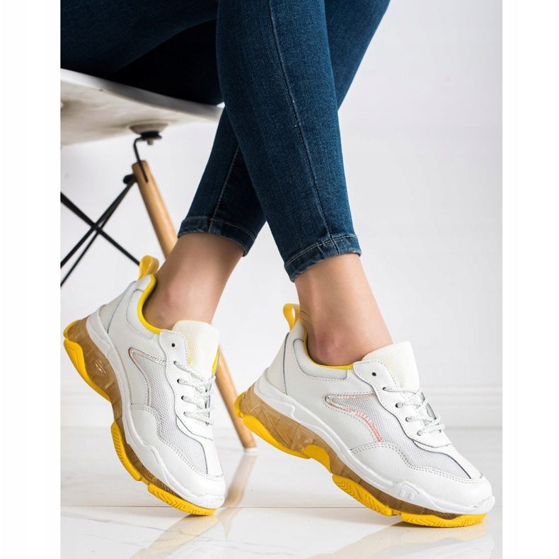 Goodin Scarpe da ginnastica in pelle bianca 2