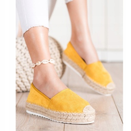 Seastar Espadrillas traforate con pelle scamosciata giallo 2