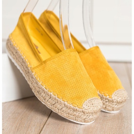 Seastar Espadrillas traforate con pelle scamosciata giallo 1