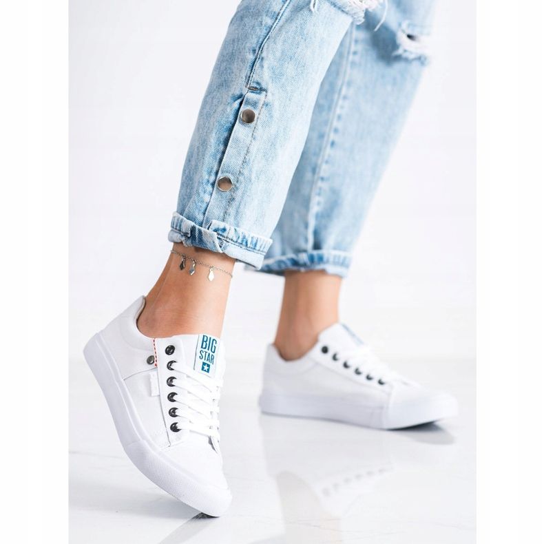 Sneakers da donna Big Star AA274511 bianca 1