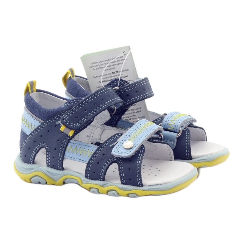 Bartek 81824 sandali blu da bambino con velcro 4