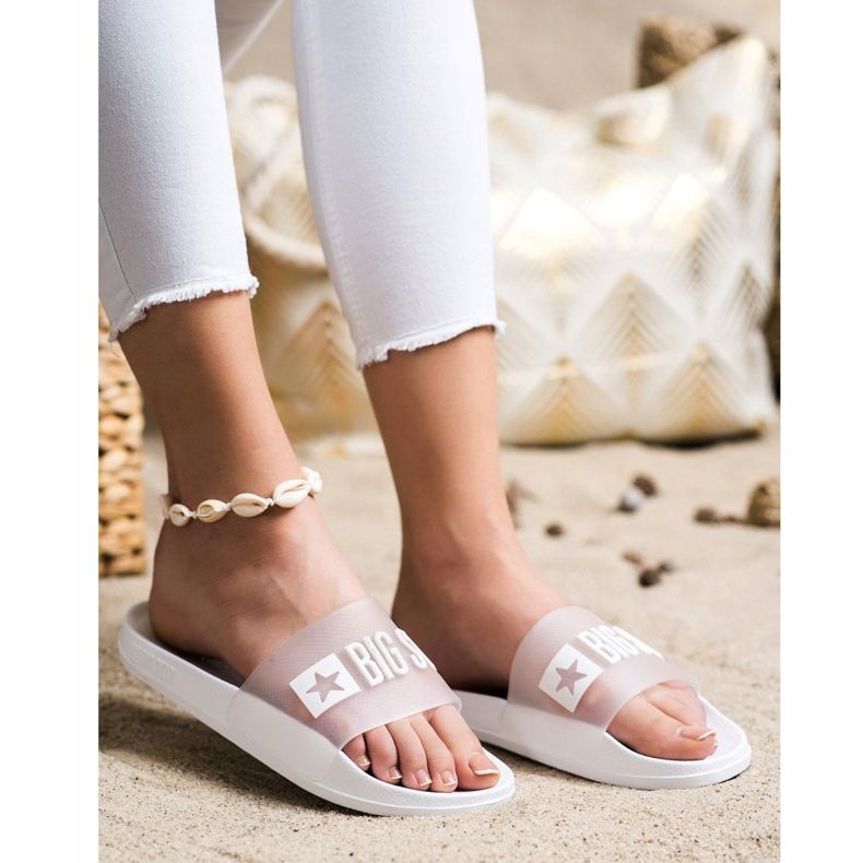 Pantofole Big Star da donna FF274A199 bianco 1