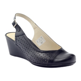 Sandali da donna punta coperta Gregors 591 cz nero 1