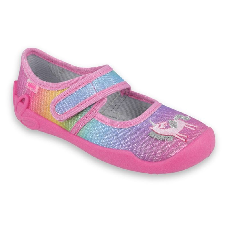 Scarpe per bambini Befado 123X048 blu rosa grigio giallo 1