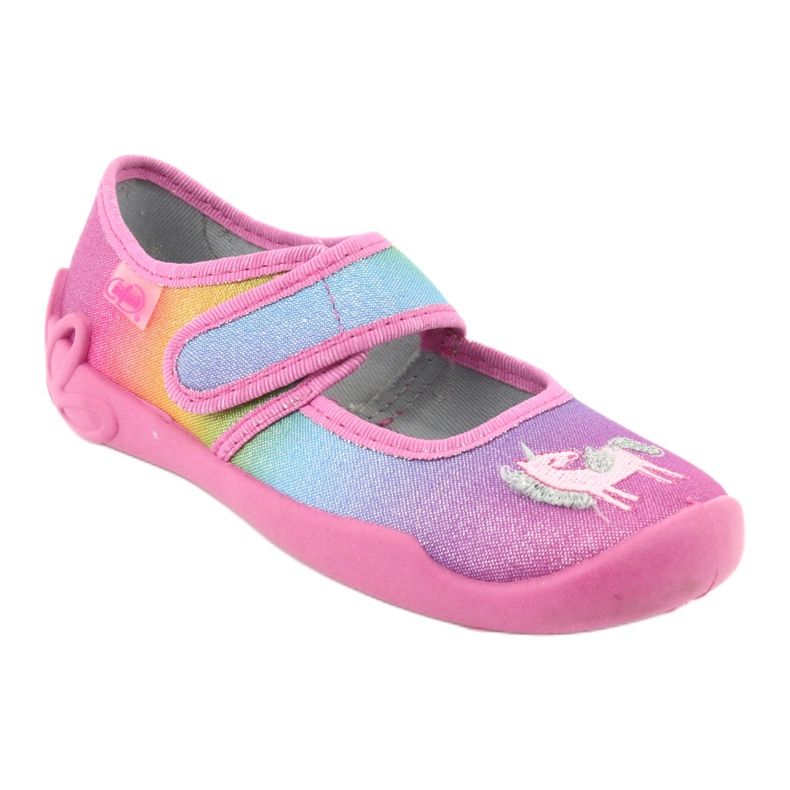 Scarpe per bambini Befado 123X048 blu rosa grigio giallo 2