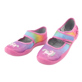 Scarpe per bambini Befado 123X048 blu rosa grigio giallo 3