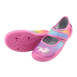 Scarpe per bambini Befado 123X048 blu rosa grigio giallo 4