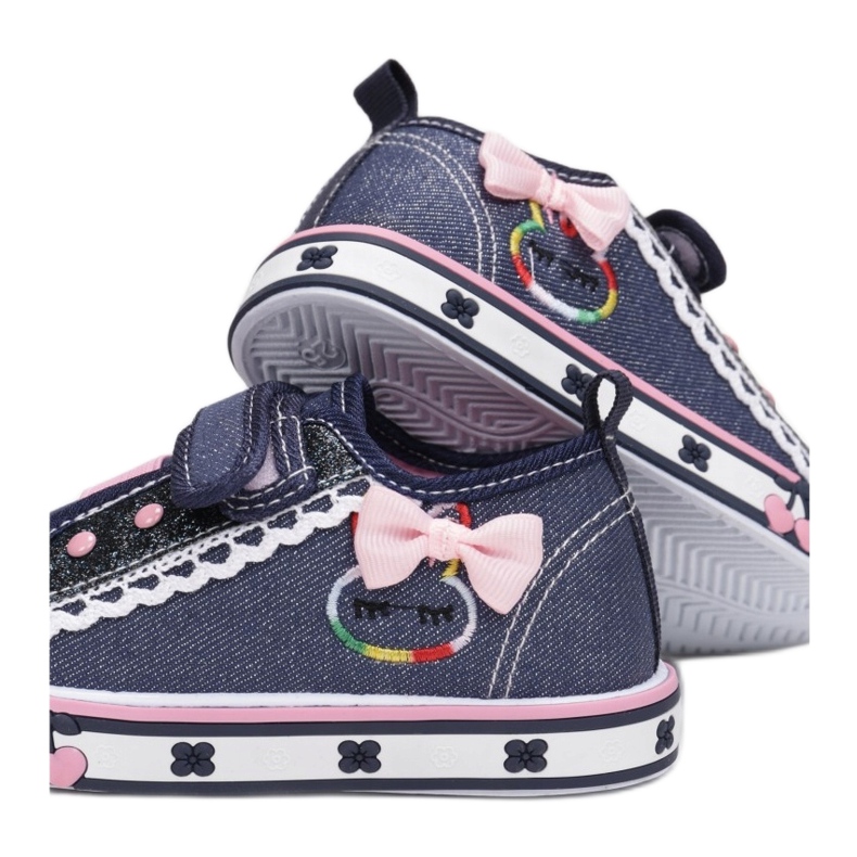 Vices Morse 3SP716LS-50-navy blu navy rosa 1