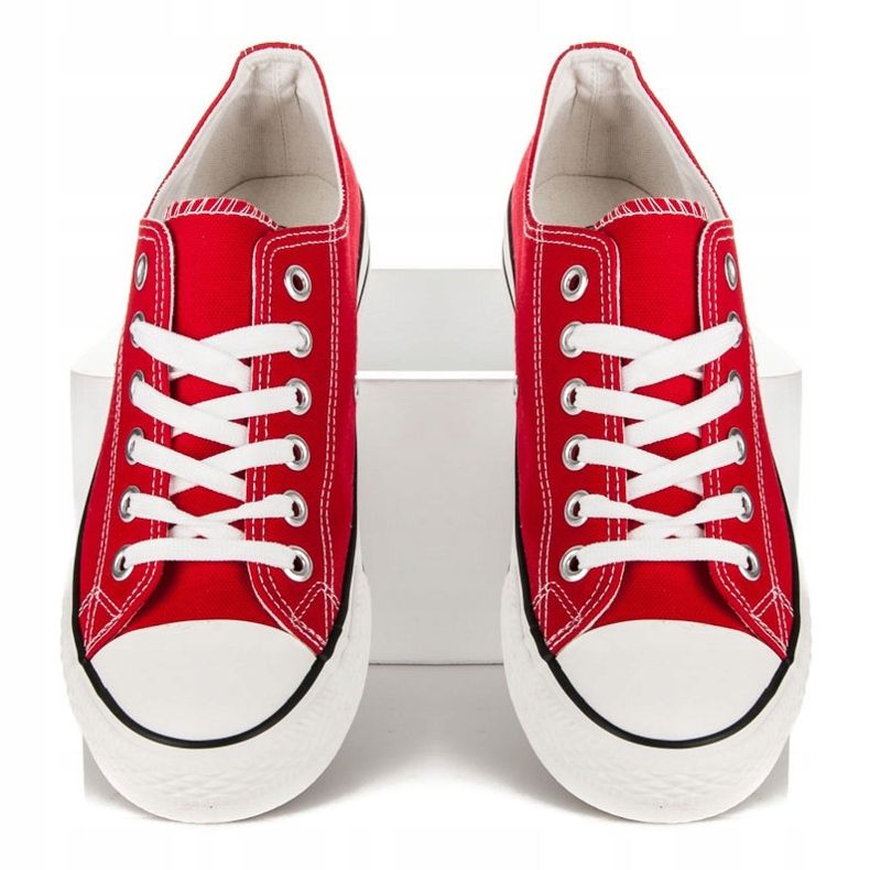 Seastar Scarpe da ginnastica per il tempo della scuola rosso 2