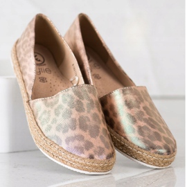 Kylie Espadrillas maculate beige d'oro 2