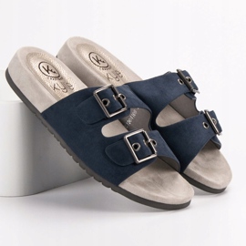 Kylie Pantofole blu navy classiche 2