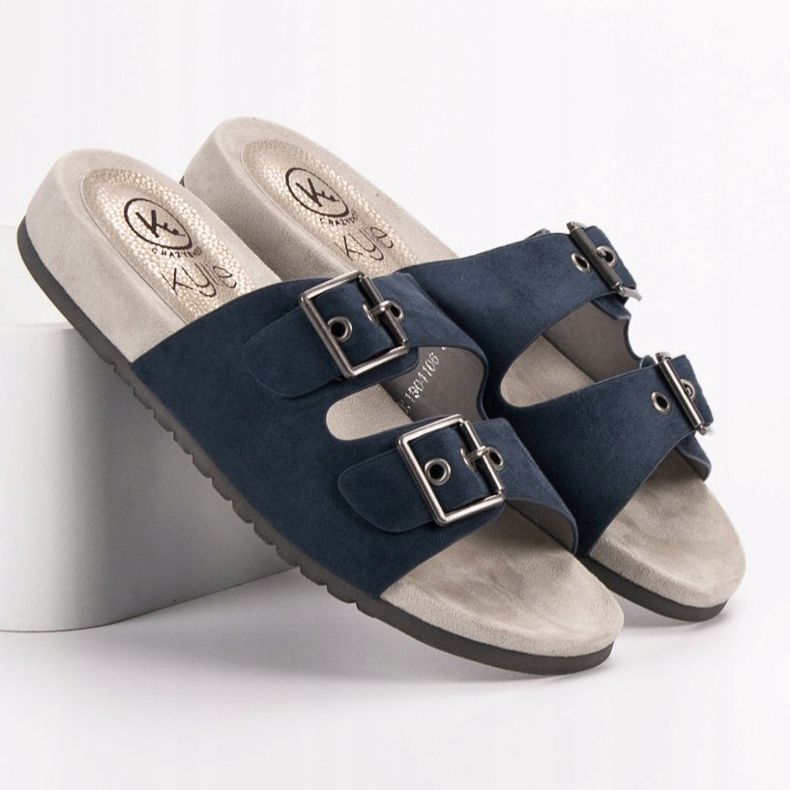Kylie Pantofole blu navy classiche 2