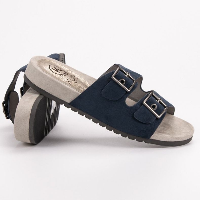 Kylie Pantofole blu navy classiche 1