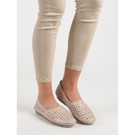 Kylie Scarpe da donna in pelle beige 1