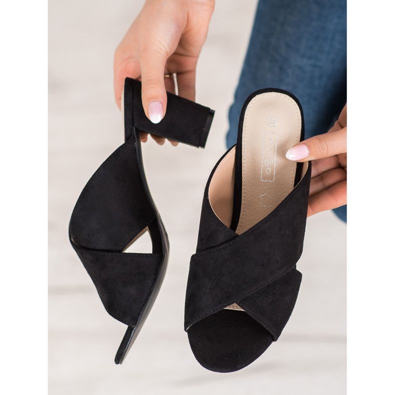 Filippo Pantofole in camoscio nero 2