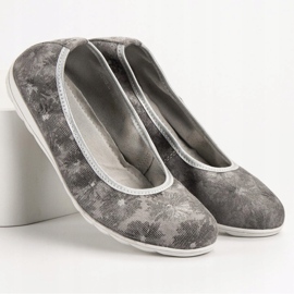 Filippo Ballerine in pelle grigio 2