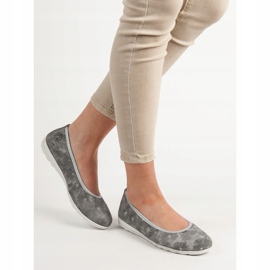 Filippo Ballerine in pelle grigio 1