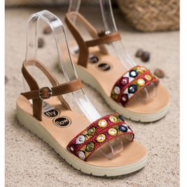 SHELOVET Sandali casual marrone 1