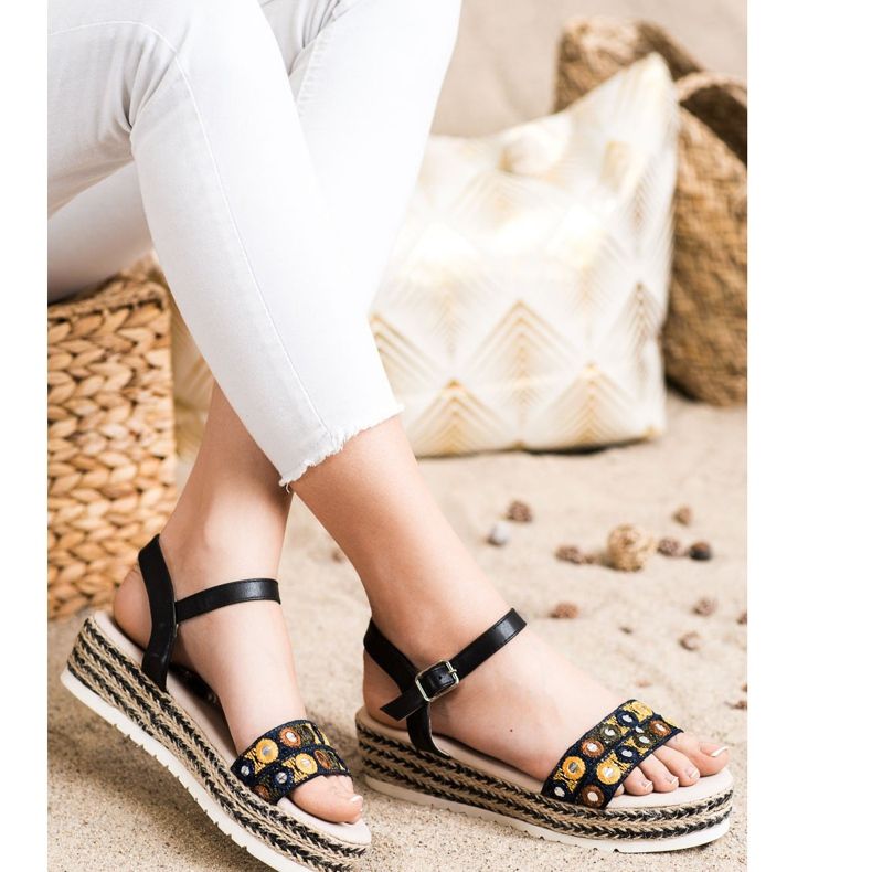 SHELOVET Sandali Sulla Piattaforma nero 2