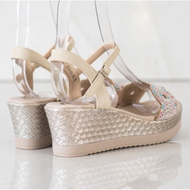 Kylie Sandali casual beige 1