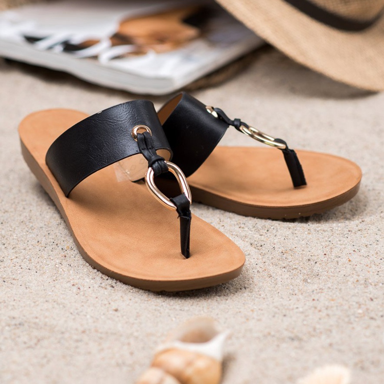 Eleganti infradito VINCEZA nero 1