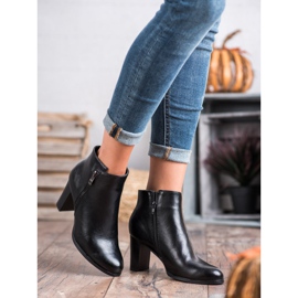 W. Potocki Stivali neri su tacchi alti nero 1