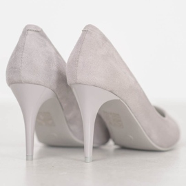Kylie Tacchi classici in pelle scamosciata grigio 1